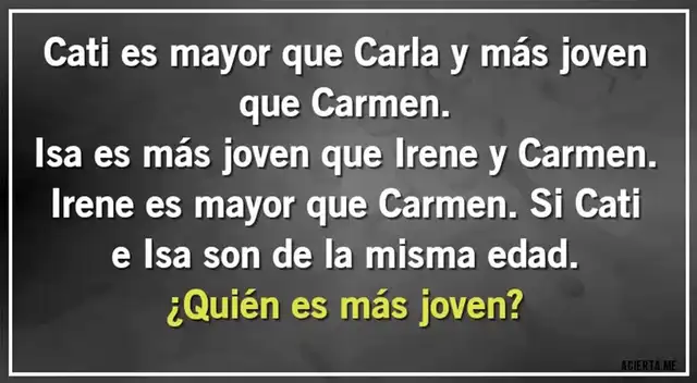 Demuestra tu nivel de inteligencia resolviendo este complicado acertijo en segundos. Demuestra tu nivel de inteligencia resolviendo este complicado acertijo en segundos.