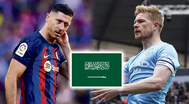 Robert Lewandowski y Kevin de Bruyne recibieron ofertas de Arabia Saudita
