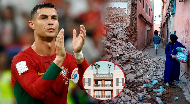 Cristiano Ronaldo dedicó sentidas palabras a víctimas del terremoto de Marruecos y abre las puertas de su hotel Pestana CR7 Marrakech a afectados. Cristiano Ronaldo dedicó sentidas palabras a víctimas del terremoto de Marruecos y abre las puertas de su hotel Pestana CR7 Marrakech a afectados.