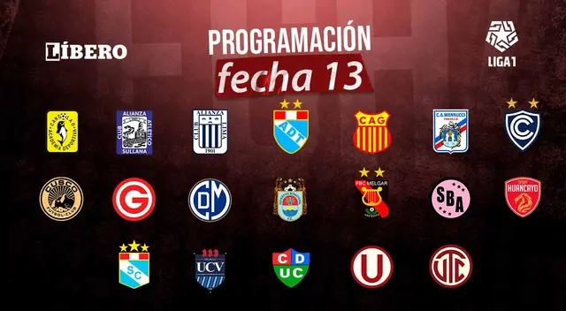 Programación fecha 13 del Clausura