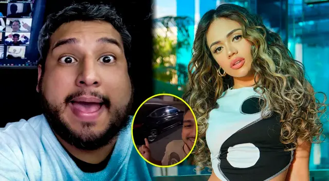 Mayra Goñi y Ricardo Mendoza mostraron en su cuenta de Instagram que auto los perseguían aparentemente para grabarlos juntos.