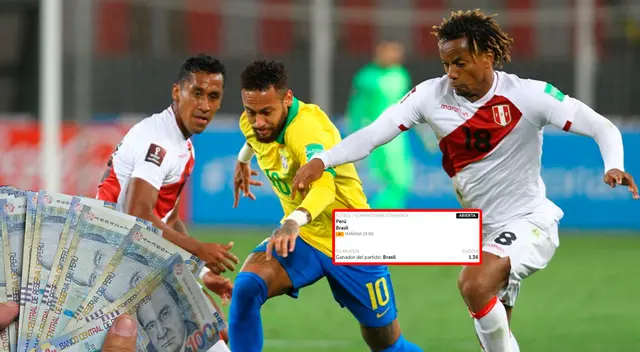 Perú vs Brasil se enfrentan este martes 12 de septiembre por las Eliminatorias Sudamericanas 2026 y no pueden faltar las apuestas deportivas.