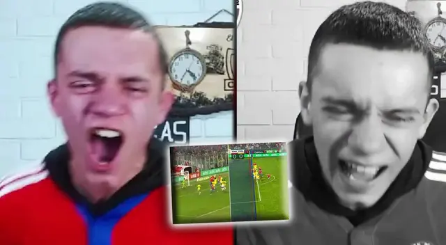 Hincha chileno estalló de emoción y luego arremetió contra el VAR.