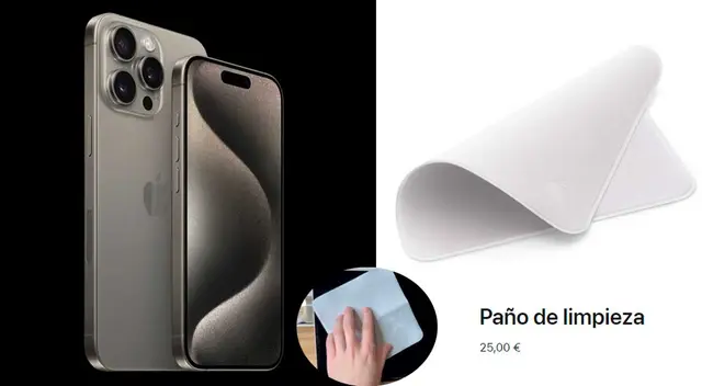 Conoce este 'trapito' especial que te servirá para limpiar la pantalla de tu iPhone 15 Pro Max. Conoce este 'trapito' especial que te servirá para limpiar la pantalla de tu iPhone 15 Pro Max.