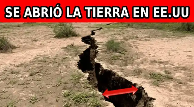 La apertura en la tierra se debe a la extracción excesiva del agua subterránea. La apertura en la tierra se debe a la extracción excesiva del agua subterránea.