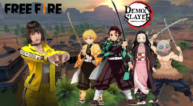 Conoce cuándo estará disponible la nueva actualización de Free Fire x Demon Slayer.
