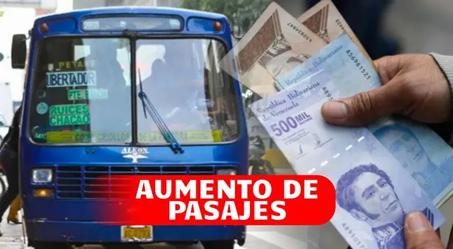 El aumento de pasajes en Venezuela se hizo oficial desde el 13 de septiembre.