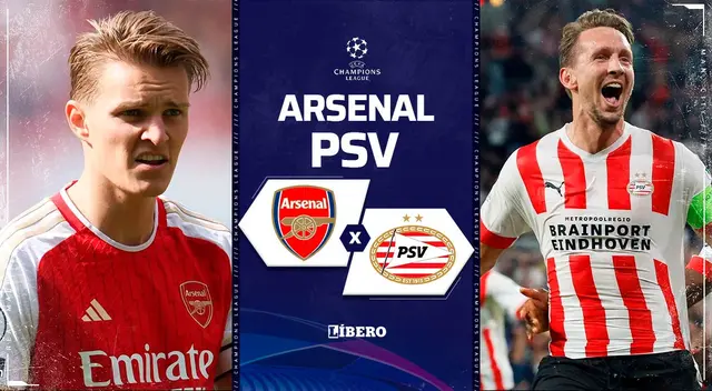 Arsenal vs. PSV se enfrentan por la fecha 1 de la Champions League