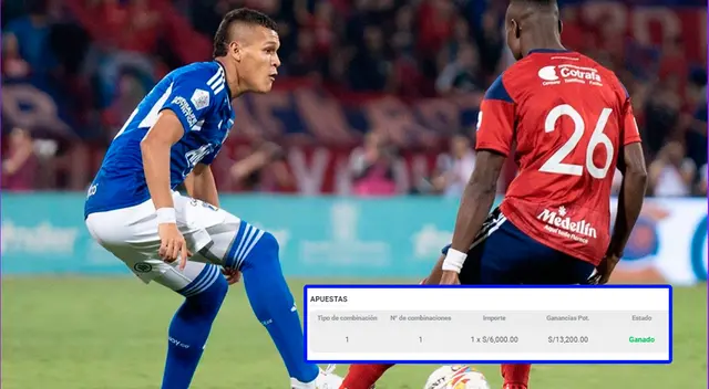 El jugador peruano se llevó miles de soles tras apostar por un partido de la liga de Colombia.