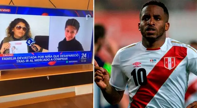 Jefferson Farfán compartió una publicación para encontrar a una niña desaparecida en el Callao.