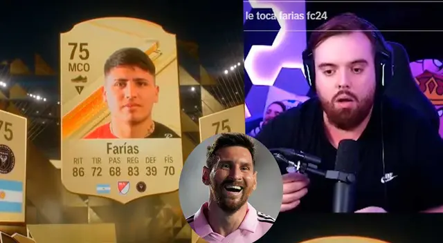 El streamer Ibai quedó en shock al ver que en lugar de Lionel Messi recibió una carta diferente en FIFA 24
