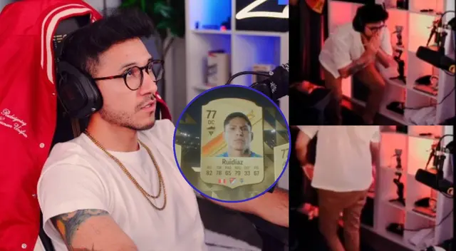 El streamer peruano no ocultó su decepción al ver la carta del futbolista peruano en el videojuego. El streamer peruano no ocultó su decepción al ver la carta del futbolista peruano en el videojuego.