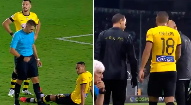 Alexander Callens se lesionó en su debut con AEK