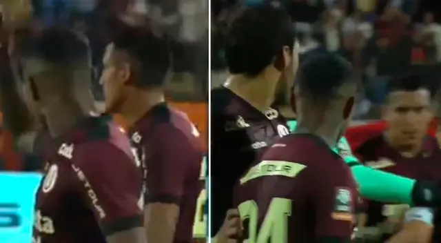 Andy Polo y Alex Valera discutieron al término del primer tiempo