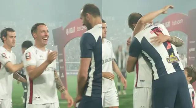 Así reaccionaron Pablo Lavandeira y Hernán Barcos al volverse a encontrar.