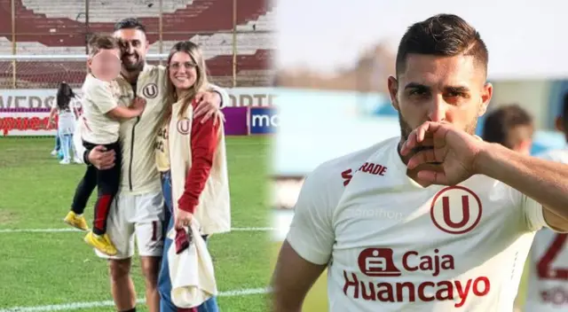 Lo esposa de Urruti no dudó en celebrar el gol que anotó el jugador ante César Vallejo.