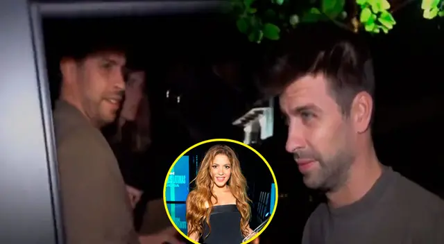 A su salida de un famoso restaurante, Gerard Piqué se mostró incómodo por las preguntas de la prensa.