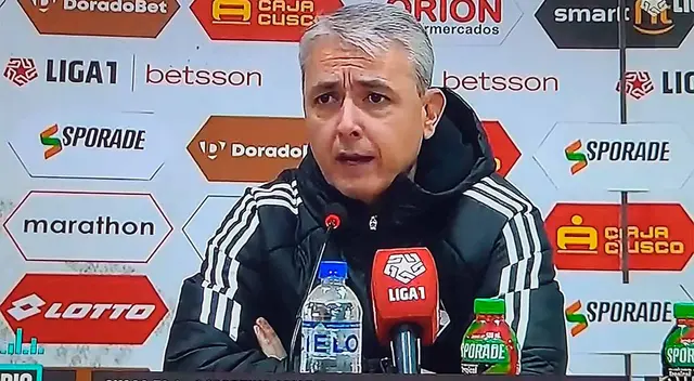 Tiago Nunes se molestón con periodista Tiago Nunes se molestón con periodista
