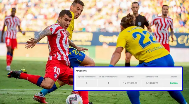 Con solo apostar 3000 soles se llevó más de 13 mil soles en pocos minutos. Aquí su increíble jugada.