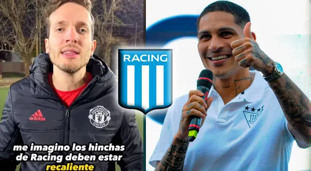Hincha de River furioso con Racing por Paolo Guerrero.