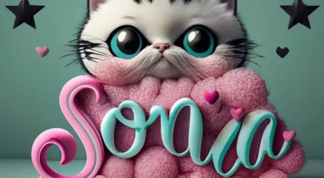 Sonia, nombre en 3D personalizado