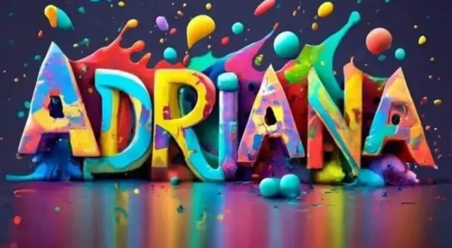 Adriana, nombre en 3D