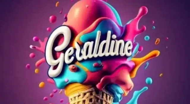 Geraldine, nombre en 3d