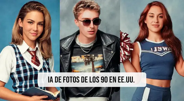Conoce cómo puedes verte como estudiante de los 90 en EE.UU. con IA viral en redes.