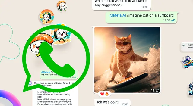WhatsApp permita crear imágenes a raíz de la inteligencia artificial.