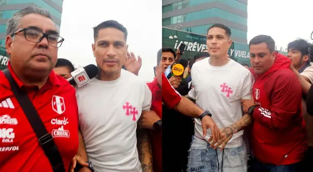 Paolo Guerrero llegó a Lima.