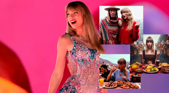 Un fanático de Taylor Swift pidió a la inteligencia artificial que la dibuje como peruana.