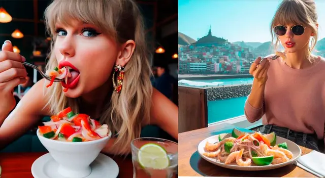Un fanático de Taylor Swift pidió a la inteligencia artificial que la dibuje como peruana.
