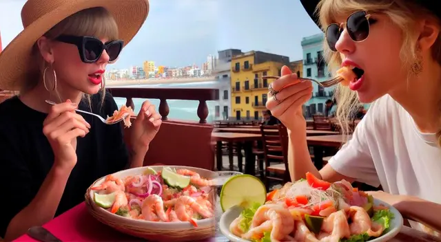 Un fanático de Taylor Swift pidió a la inteligencia artificial que la dibuje como peruana.