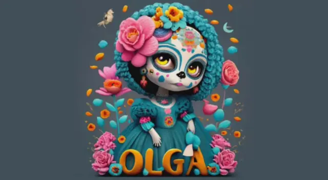 Nombres en 3D de mujeres con Ideogram