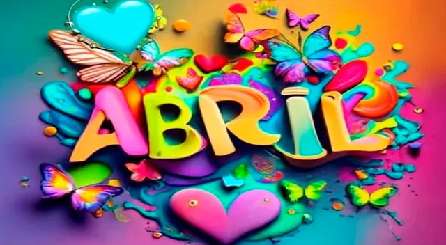 Ideogram con nombre Abril gratis en 3D gratis.