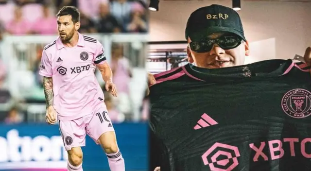 Lionel Messi se acercó al sector VIP para saludar y estrechar su mano a los artistas.