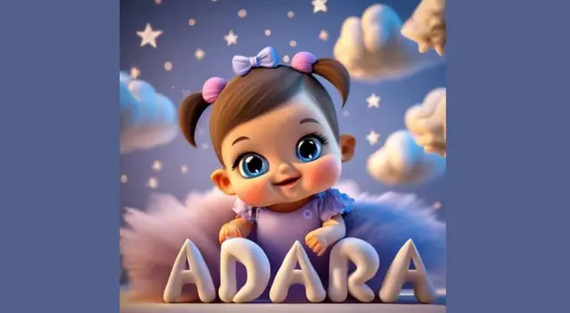 Ideogramas Gratis del nombre Adara con diseño en 3D.