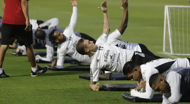 El primer entrenamiento de Oliver Sonne con Perú. El primer entrenamiento de Oliver Sonne con Perú.