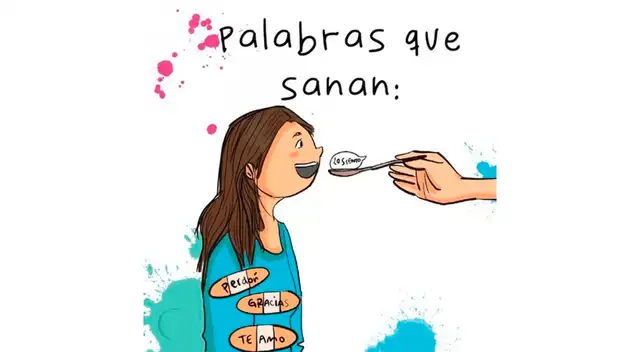 Aliméntate de palabras que curen el alma y sana las heridas.