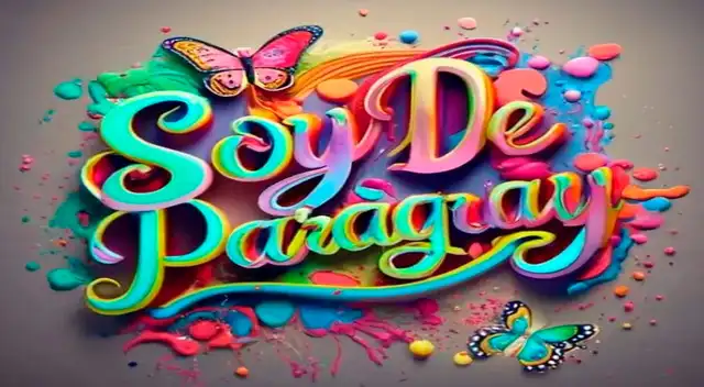 'Soy de Paraguay' con Ideogramas Nombres Personalizados.