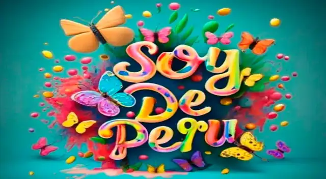 Nombre 'Soy de Perú' en 3D con Inteligencia Artificial Gratis.