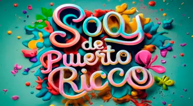 Ideogramas Nombres 3D 'Soy de Puerto Rico' gratis.