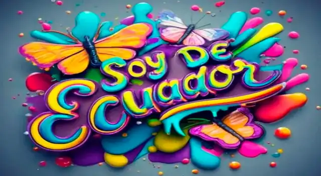 Ideogramas Nombre 'Soy de Ecuador' Descargar Gratis.