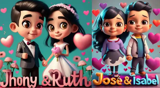 Las imágenes en 3D te permitirá tener tu nombre con divertidas figuras.