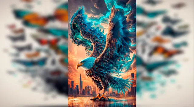 Una impontente águila para tu pantalla. Foto: Ideogram Una impontente águila para tu pantalla. Foto: Ideogram