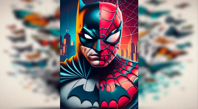 Spider Batman, un personaje creado con IA. Foto: Ideogram Spider Batman, un personaje creado con IA. Foto: Ideogram