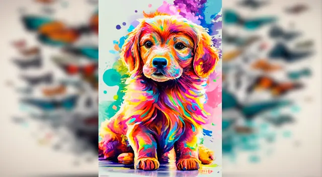 Un lindo cachorro creado con IA. Foto: Ideogram Un lindo cachorro creado con IA. Foto: Ideogram