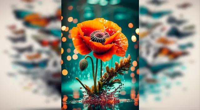 Para los fans de las flores, este fondo es ideal. Foto: Ideogram Para los fans de las flores, este fondo es ideal. Foto: Ideogram