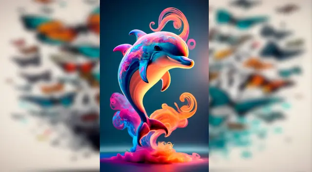 Un delfín, una de las criaturas más inteligentes en IA. Foto: Ideogram Un delfín, una de las criaturas más inteligentes en IA. Foto: Ideogram