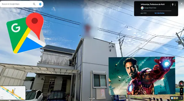 Gracias a Google Maps, un fanático de Marvel capto al mismísimo Iron Man de Robert Downey Jr.